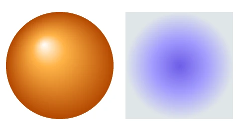Radial gradients, as texwright's PDF shows it