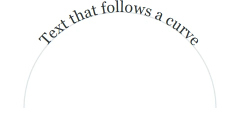 Text on a path, as Chrome draws it