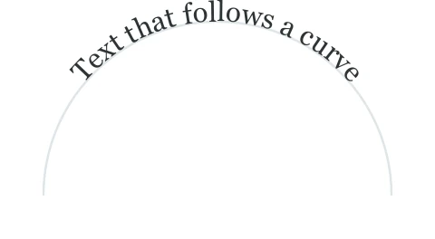 Text on a path, as texwright's PDF shows it